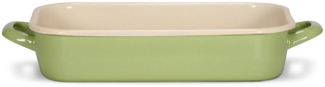 KARL KRÜGER Vierkantpfanne JUIST 36 cm - Pastellgrün emailliert