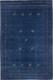 Morgenland Gabbeh Teppich - Loribaft Softy - LuxeWeave - rechteckig - 400x300 - Blau
