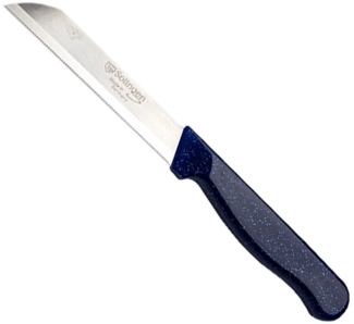 Visaggio Obstmesser Solingen Allzweckmesser Schälmesser Gemüsemesser Küchenmesser, Wellenschliff Solingen Messer, Flitter Optik, Edelstahl (rostfrei)