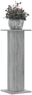 vidaXL Pflanzenständer 2 Stk. Grau Sonoma 30 x 30 x 80 cm Holzwerkstoff 3307869