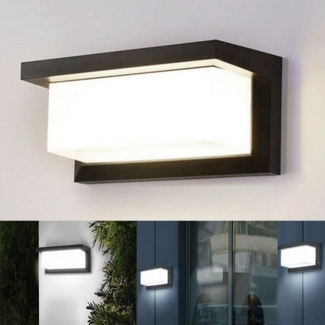 oyajia Außen-Wandleuchte 18W LED Wandlampe mit Bewegungsmelder, Gartenlampe, Aluminium Wandleuchte für Garden, Balkon, Flur