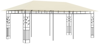 vidaXL Pavillon mit Moskitonetz 6x3x2,73 m Creme 47971