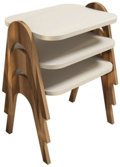 Skye Decor Couchtisch 100% MELAMINE COATED PARTICLE BOARD, 42 cm x 35,5 cm x 48,6 cm T2822 (3-St)