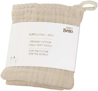 Baby Bello Hydrophiles Mundtuch - 2 Stück - Sandsh