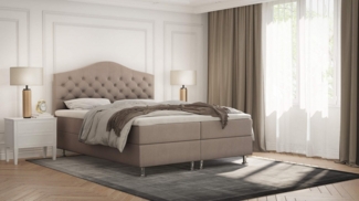Best for Home Boxspringbett Glamour Bonellfederkern inkl. 7-Zonen Topper T-30