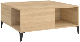 Couchtisch, Sofatisch Sonoma-Eiche 80x80x36,5 cm Holzwerkstoff