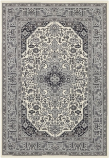 Orientalischer Kurzflor Teppich Skazar Isfahan Creme - 80x150x0,9cm