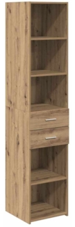 vidaXL Highboard Artisan-Eiche 40 x 42,5 x 185 cm Holzwerkstoff 3402636