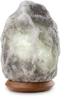 my home Salzkristall-Tischlampe Sclassin, Leuchtmittel wechselbar, Warmweiß, Handgefertigt - jeder Stein ein Unikat, H: ca. 18 cm, ca. 2-3 kg