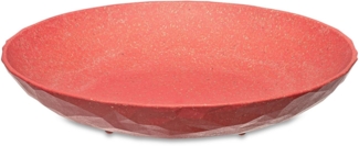 Koziol Tiefer Teller 4er-Set Club Plate, Suppenteller, Schalen, Kunststoff-Holz-Mix, Nature Coral, 22 cm, 5006704