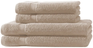 Hometex Premium Textiles Handtuch in Premium Qualität 500 g/m², Feinster Frottier-Stoff 100% Baumwolle, 2x Duschtuch + 2 Handtuch, weich, saugfähig, extra schwer & flauschig - TEST BILD TOP MARKE 2025