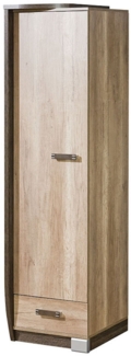 Wäscheschrank Stauraumschrank Romeo 50x58x192,5cm Canyon Eiche