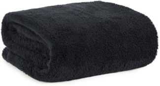 Dicke Wohndecke Kuscheldecke Sofadecke Tagesdecke Couchdecke Weiche Decke LORI schwarz 200x220 schwarz