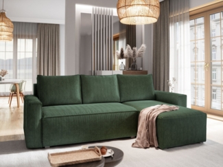 Masseno Ecksofa POTARO mit Schlaffunktion L-Form, Sofa mit Bettkasten