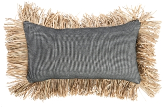 Der Cotton Bonita Kissenbezug - Schwarz Natur - 30x50 - Natürliches Schwarz - 50x30x2cm