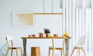 LED Hängelampe Hängeleuchte Esszimmer Wohnen Messing Kristalle mit Pflegetuch