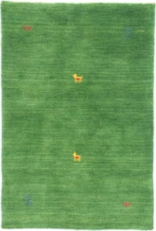 Morgenland Gabbeh Teppich - Softy - Agra - rechteckig - 120x70 - Grün