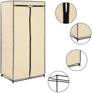 vidaXL Kleiderschrank Creme 75×50×160 cm 282439