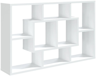 vidaXL Wandregal Weiß 85x16x52,5 cm Holzwerkstoff 801418