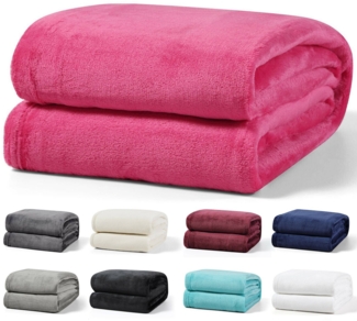Wohndecke Kuscheldecke kuschelig warm Sofadecke, Visaggio, super weich und flauschig, Allergiker geeignet, atmungsaktiv