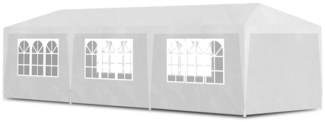 vidaXL Partyzelt, Polyäthylen weiß, 3x9 m