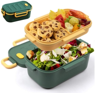 Auledio Lunchbox Zweischichtiger Lunchbox, auslaufsichere Lunchbox, Outdoor-Bento-Box, Picknick-Lunchbox