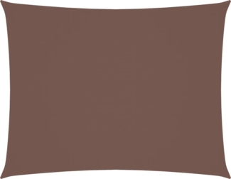 vidaXL Sonnensegel Oxford-Gewebe Rechteckig 2x3,5 m Braun 135806