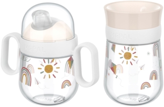 Mepal MIO Trinklernbecher Antitropf & 360° 2er Set Sunshine & Rainbow (2025)