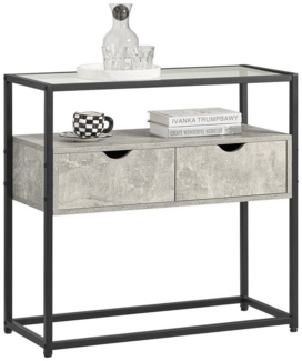 SoBuy Konsolentisch FSB54, schmal Flurtisch Sideboard Beistelltisch Sofatisch Dekotisch