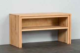 Garderobenbank Basel - Wildeiche Massivholz geölt