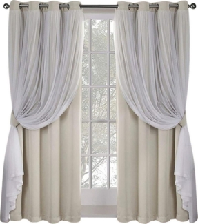 Kaket Vorhang Doppelschichtige Vorhänge, Regenbogen-Verdunkelungsvorhänge, wärmeisolierende Verdunkelungsvorhänge, ein Stück