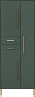 welltime Garderobenschrank Kent mit goldfarbenen Griffen Breite 67,1 cm, made in Germany