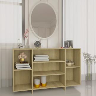 vidaXL Sideboard Sonoma-Eiche 120x30x75 cm Holzwerkstoff 809623