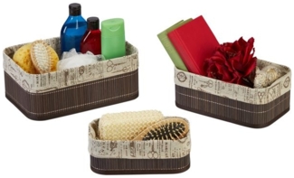 Aufbewahrungskorb 3er Set aus Bambus
