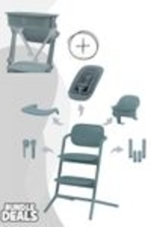 Cybex Lemo 4in1 Set Kinderhochstuhl inkl. LemoTower Stone Blue