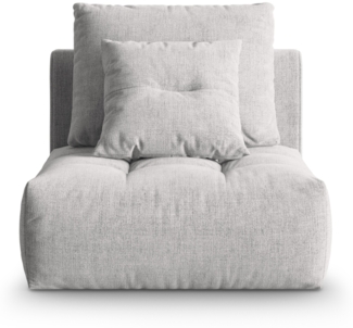 Micadoni Armloses Modul Bloom Strukturierter Stoff City Silber