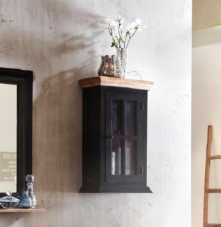 CORSICA Hängeschrank Mango Schwarz Natur