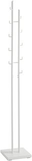 Garderobenständer >21353< in weiss, Metall - 29x176x29cm (BxHxT)