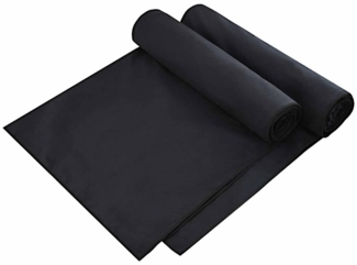 vidaXL Sonnenliege-Tücher 2 pcs Schwarz 210x75 cm 42011513