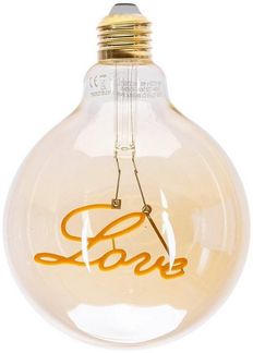 Aigostar LED-Filament 4W LED Filament Leuchtmittel Edison E27 Deko Retro Nostalgie Glühbirne, Warmweiß, Retro Nostalgie Glühbirne Lampe Form G95 4W 250 Lumen 1800K warmweiß