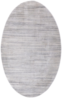Morgenland Gabbeh Teppich - Loribaft Softy - NaturEleganz - oval - 230 x 150 - Silber