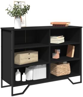 vidaXL Sideboard Schwarz 101x35,5x74,5 cm Holzwerkstoff 848554