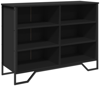 vidaXL Sideboard Schwarz 101x35,5x74,5 cm Holzwerkstoff 848554