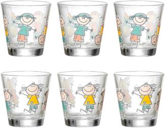 Ritzenhoff & Breker BEST FRIENDS Trinkglas 270 ml 6er Set Boys & Girls