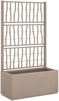 vidaXL Pflanzkübel mit Rankgitter Hellbraun 80x36x140 cm PP 368781