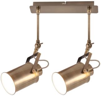 Rabalux Peter Wand & Deckenspot 2x E27 antik bronze