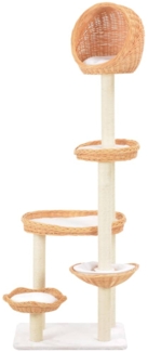 vidaXL Katzen-Kratzbaum Sisal Natürliches Weidenholz 170729