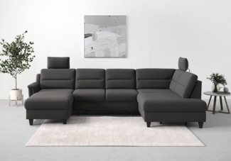 sit&more Wohnlandschaft Farö U-Form, inklusive Federkern, wahlweise mit Bettfunktion und Bettkasten