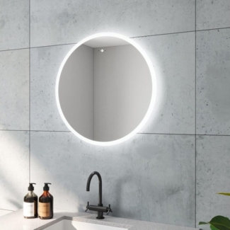 AQUABATOS Spiegel LED Bad Spiegel rund Touch Badezimmerspiegel mit Beleuchtung