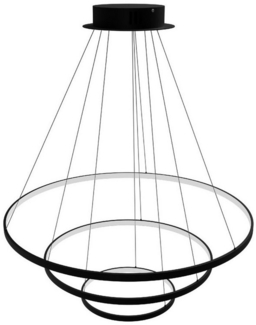 LUMIÈRE Design GmbH LED Pendelleuchte Omeva, LED fest integriert, Warmweiß, Kaltweiß, Tageslichtweiß, 3-flammige LED-Ringleuchte